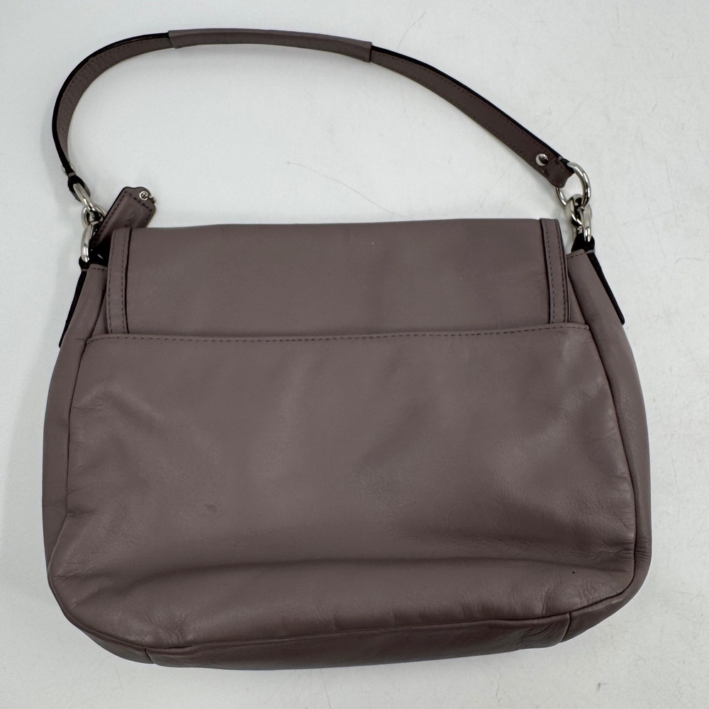 Coach Mauve Leather Satchel Shoulder Bag - Picture 4 of 7